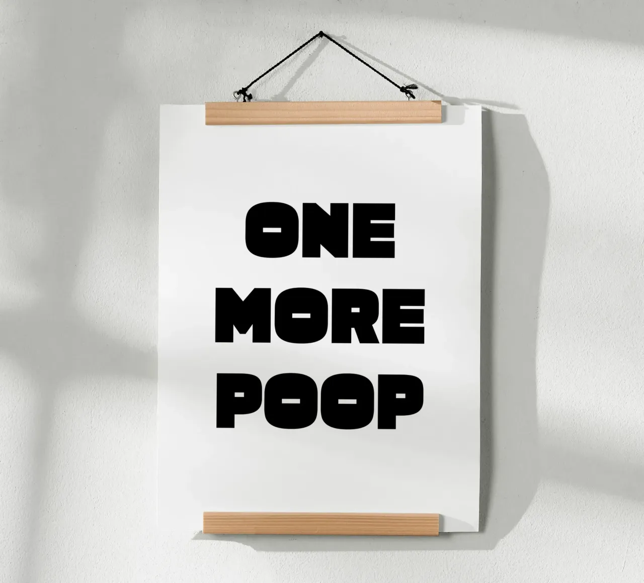 One More Poop poster da color&shape