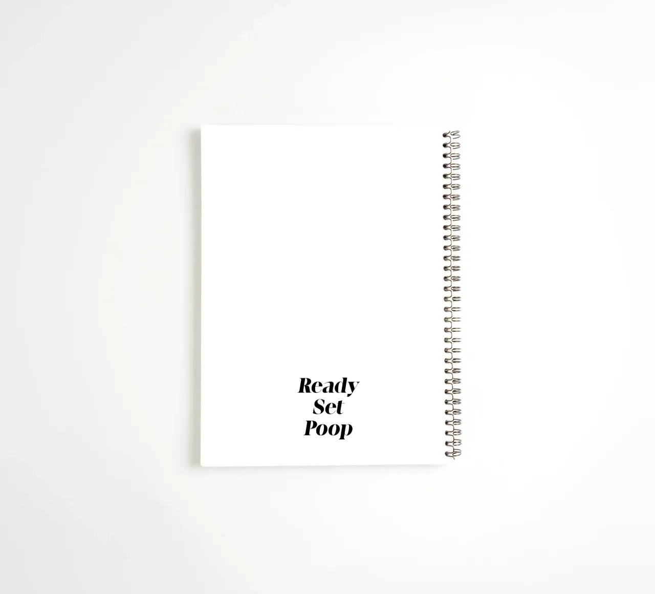 Ready Set Poop notitieboek met spiraal van color&shape