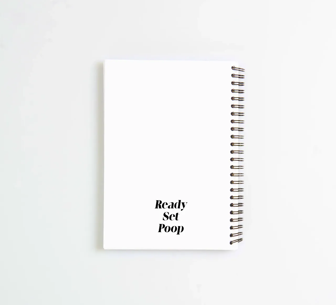 Ready Set Poop notitieboek met spiraal van color&shape