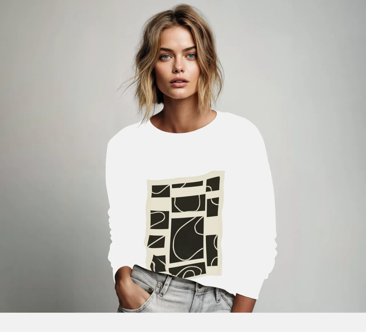 Abstract Pathways felpa da Flow Line