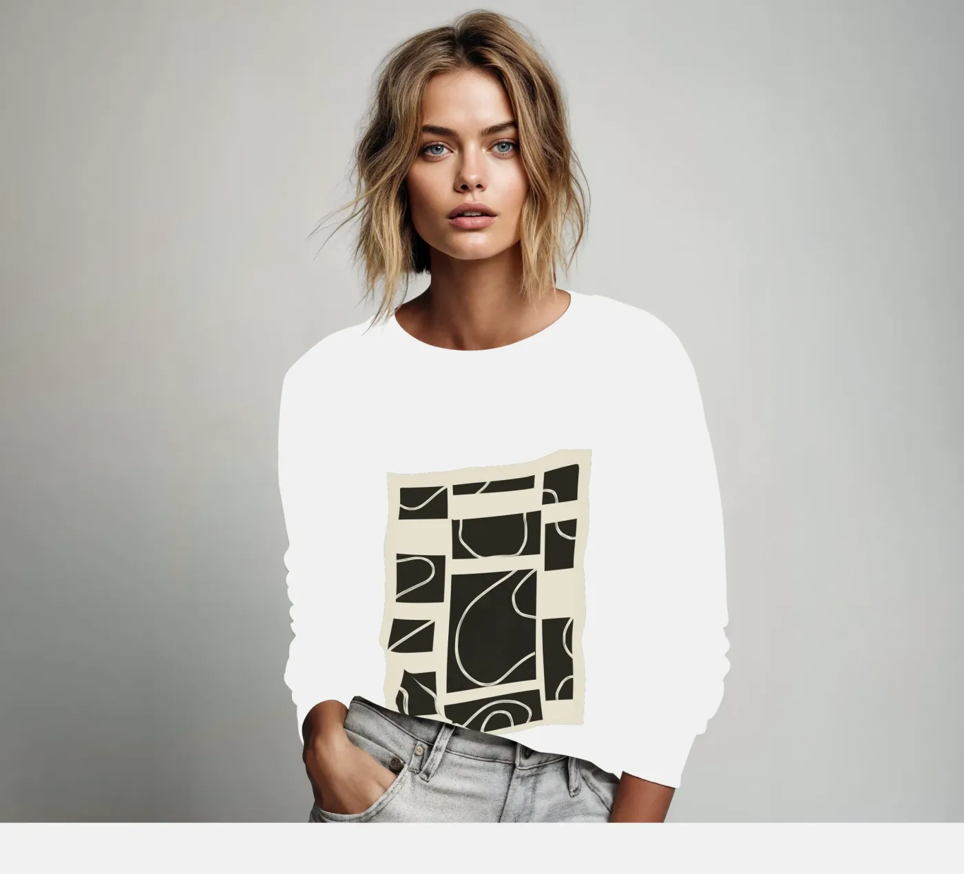 Abstract Pathways felpa da Flow Line