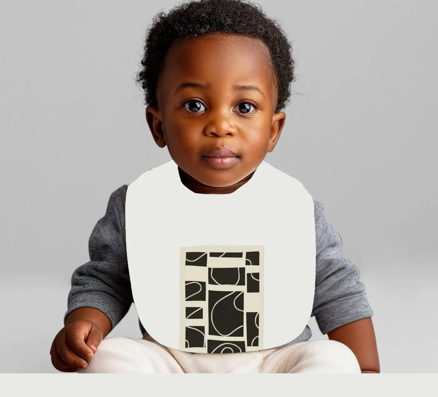 Abstract Pathways baby bib by Flow Line