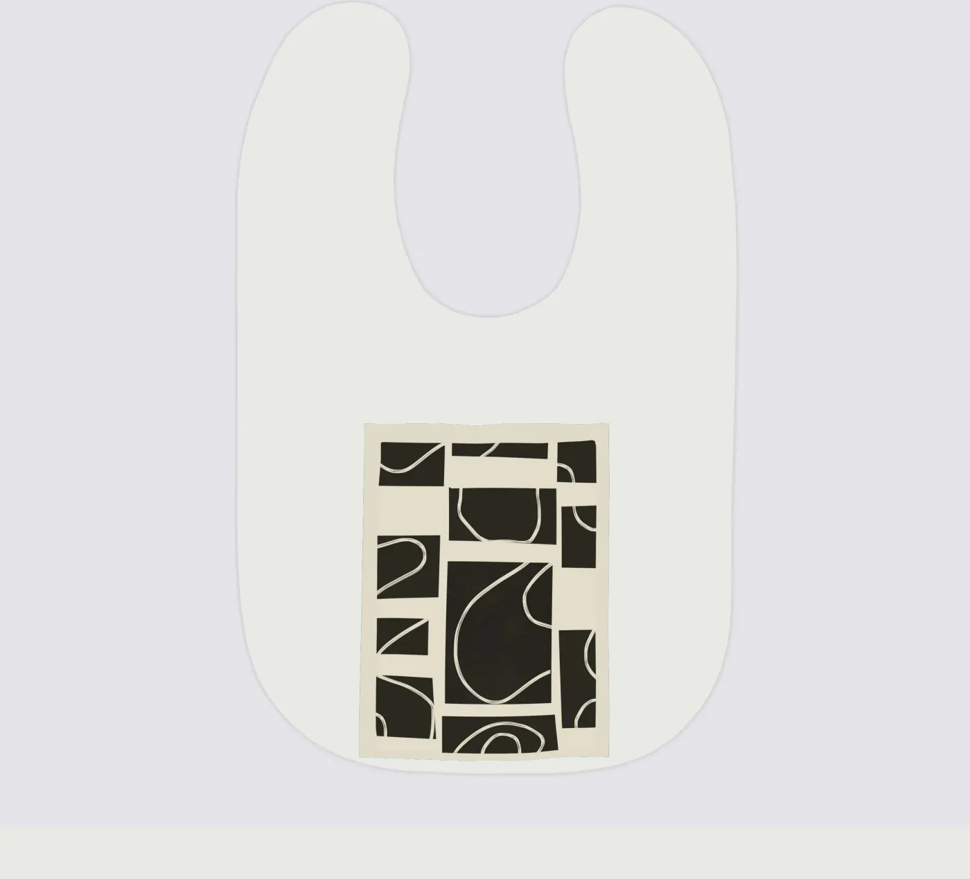 Abstract Pathways baby bib by Flow Line