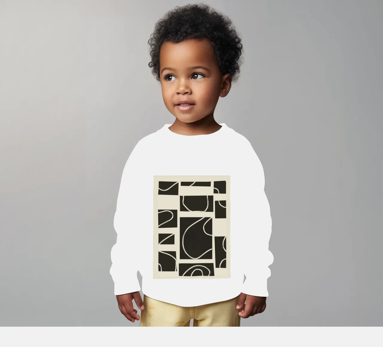 Abstract Pathways felpa neonato da Flow Line