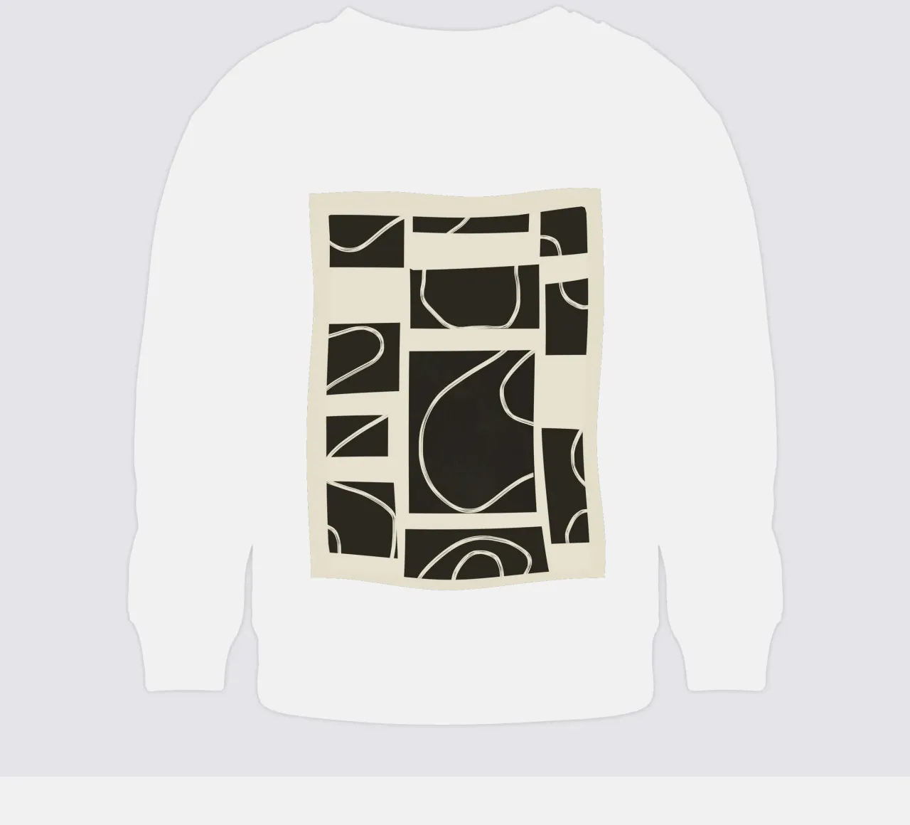 Abstract Pathways felpa neonato da Flow Line