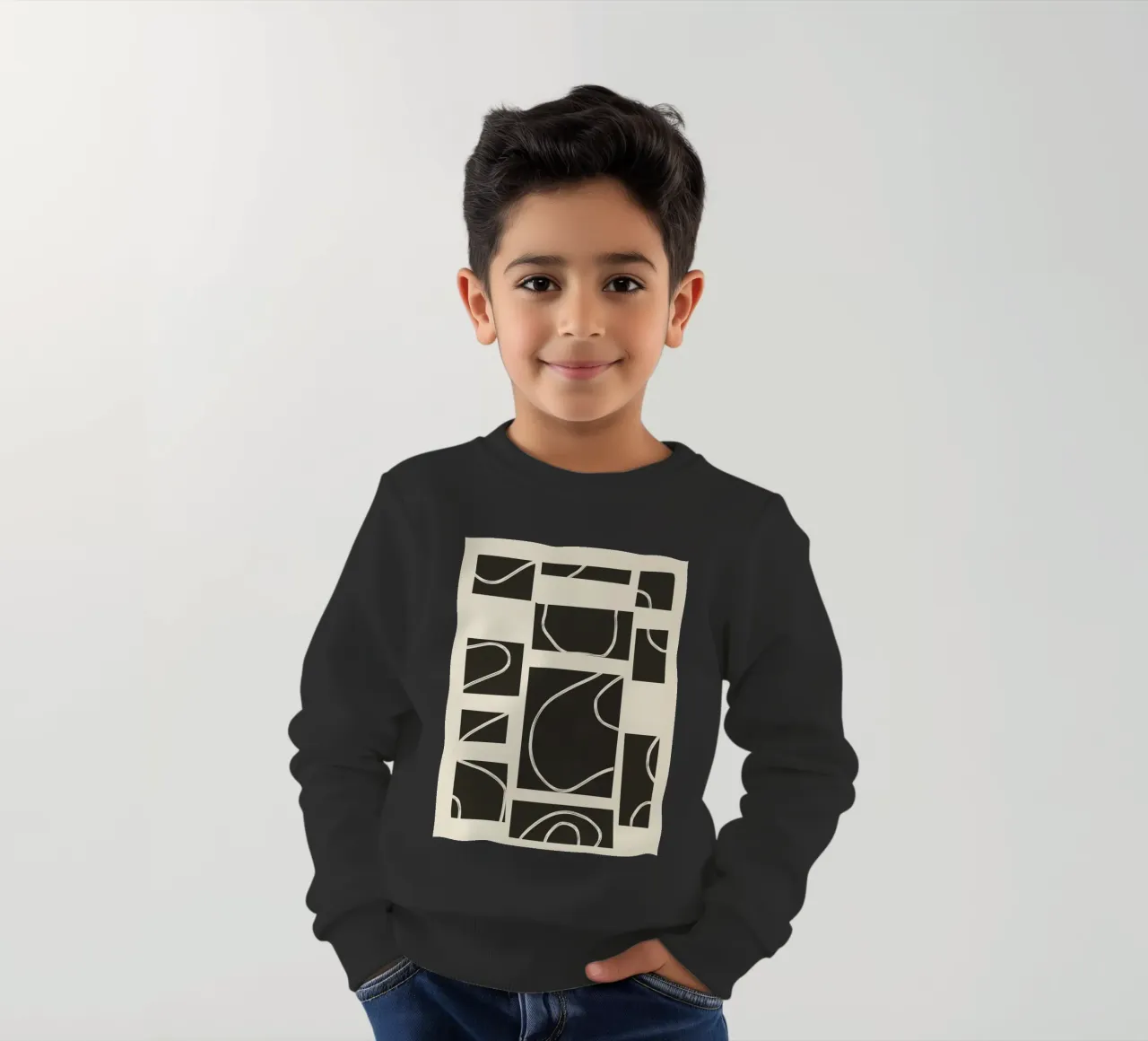 Abstract Pathways felpa bambino da Flow Line