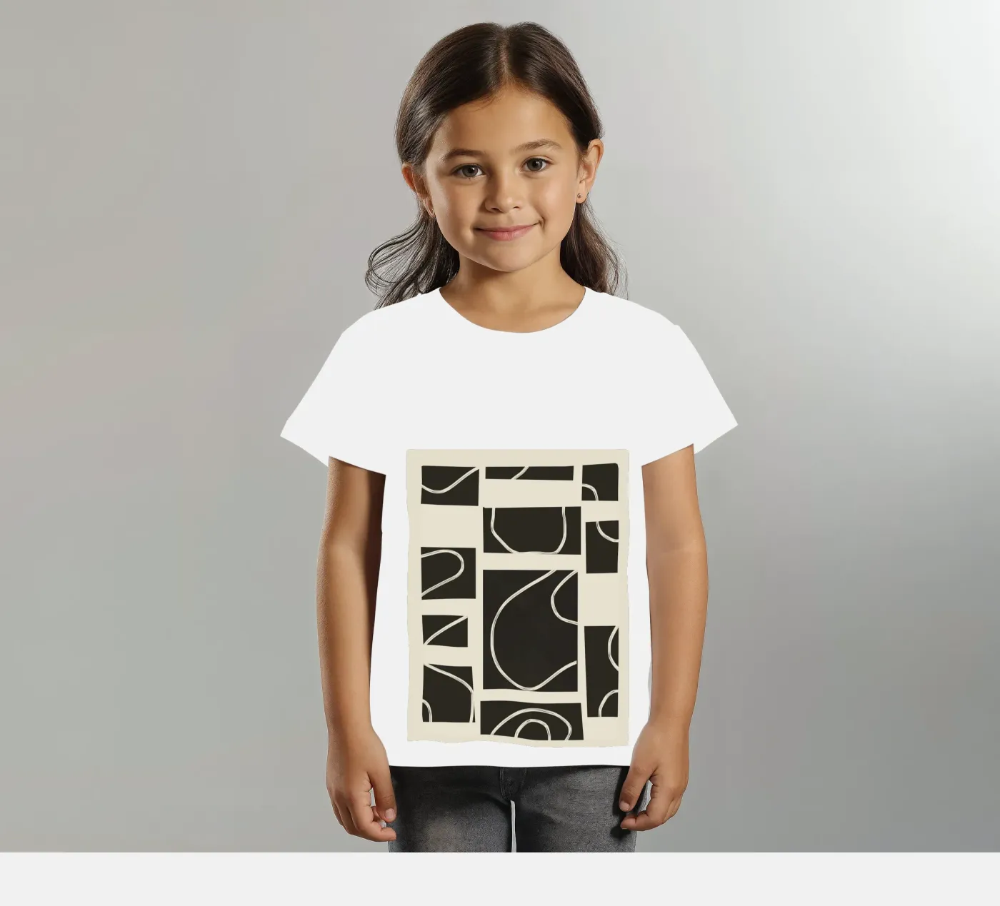 Abstract Pathways kinder t-shirt van Flow Line
