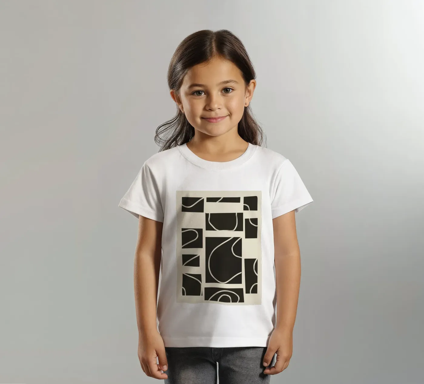 Abstract Pathways kinder t-shirt van Flow Line