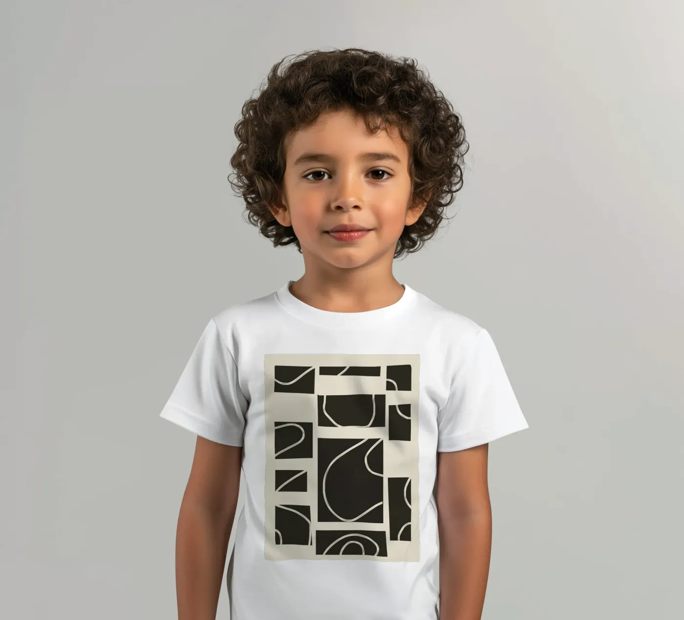Abstract Pathways kinder t-shirt van Flow Line