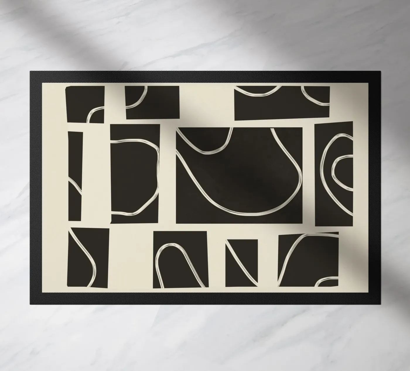 Abstract Pathways doormat by Flow Line