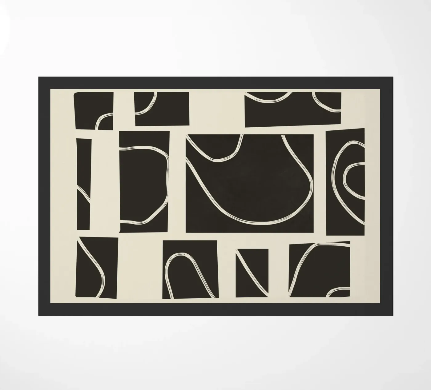 Abstract Pathways doormat by Flow Line