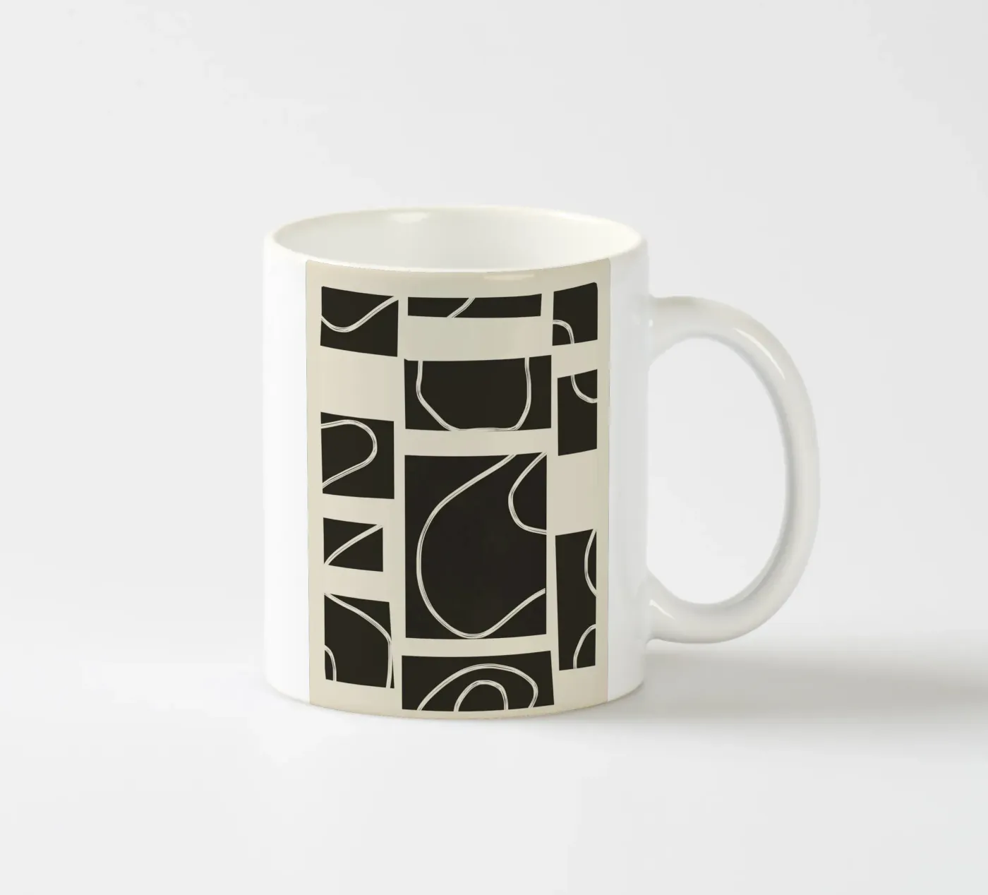 Abstract Pathways ceramic mug by Flow Line
