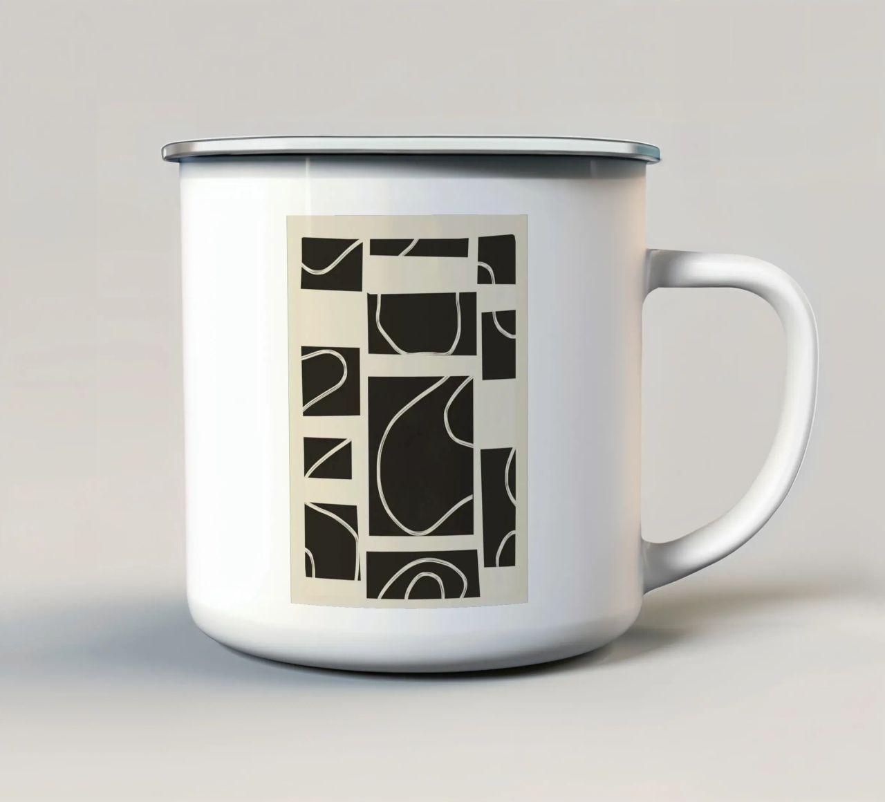 Abstract Pathways tazza in smalto da Flow Line