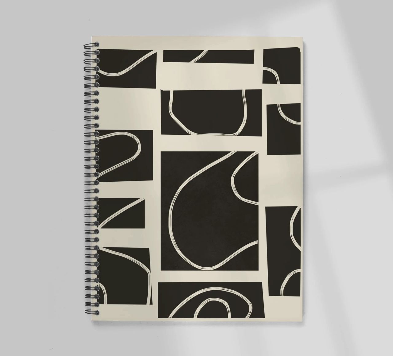 Abstract Pathways spiral notebook by Flow Line