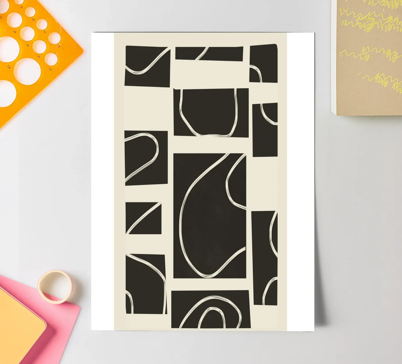 Abstract Pathways sticker sheet by Flow Line