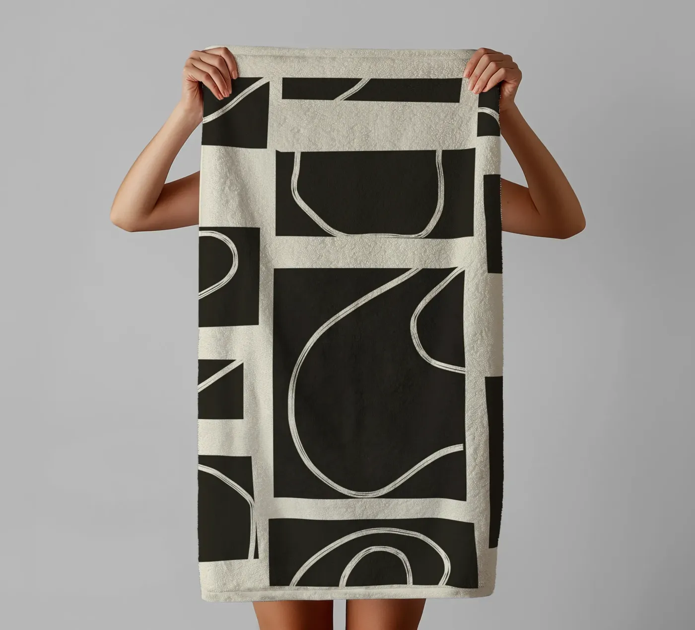 Abstract Pathways badhanddoek van Flow Line