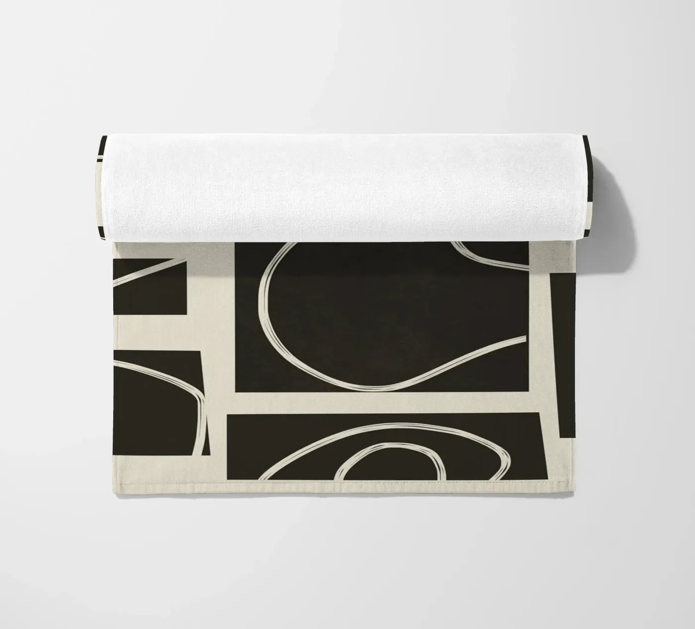 Abstract Pathways beach towel by Flow Line