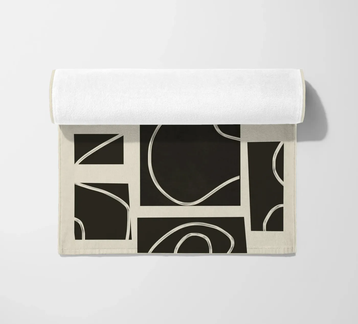 Abstract Pathways beach towel by Flow Line