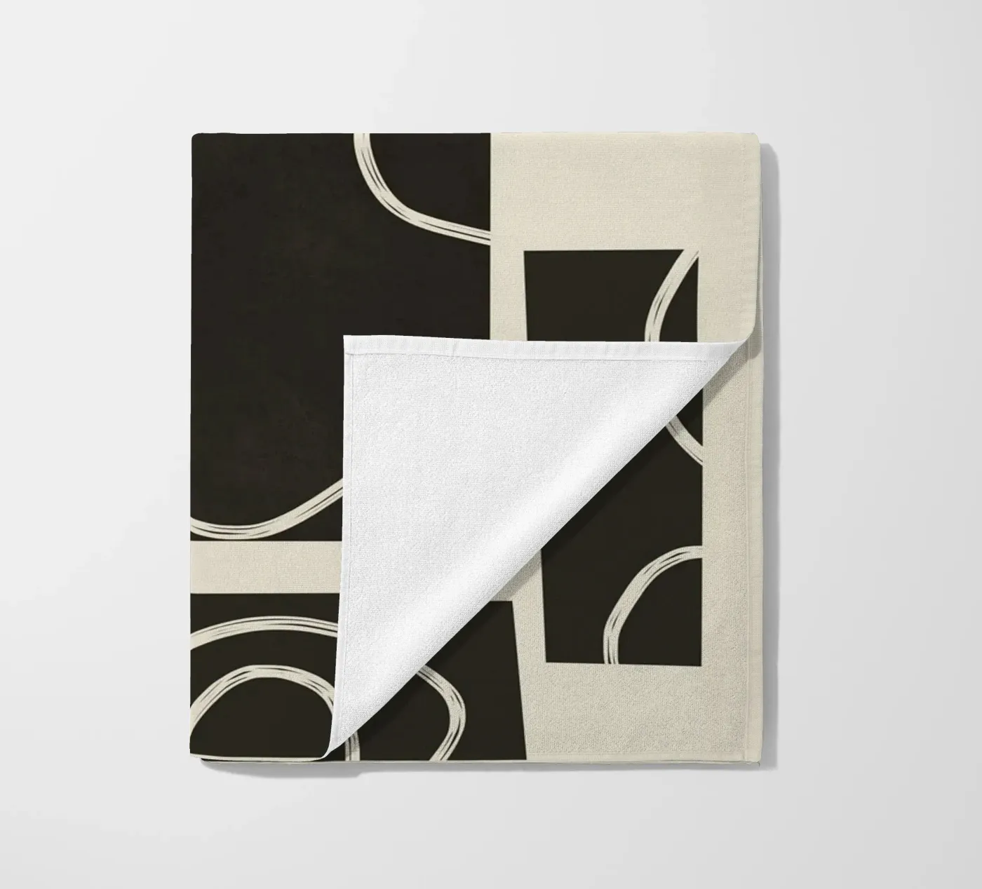 Abstract Pathways beach towel by Flow Line