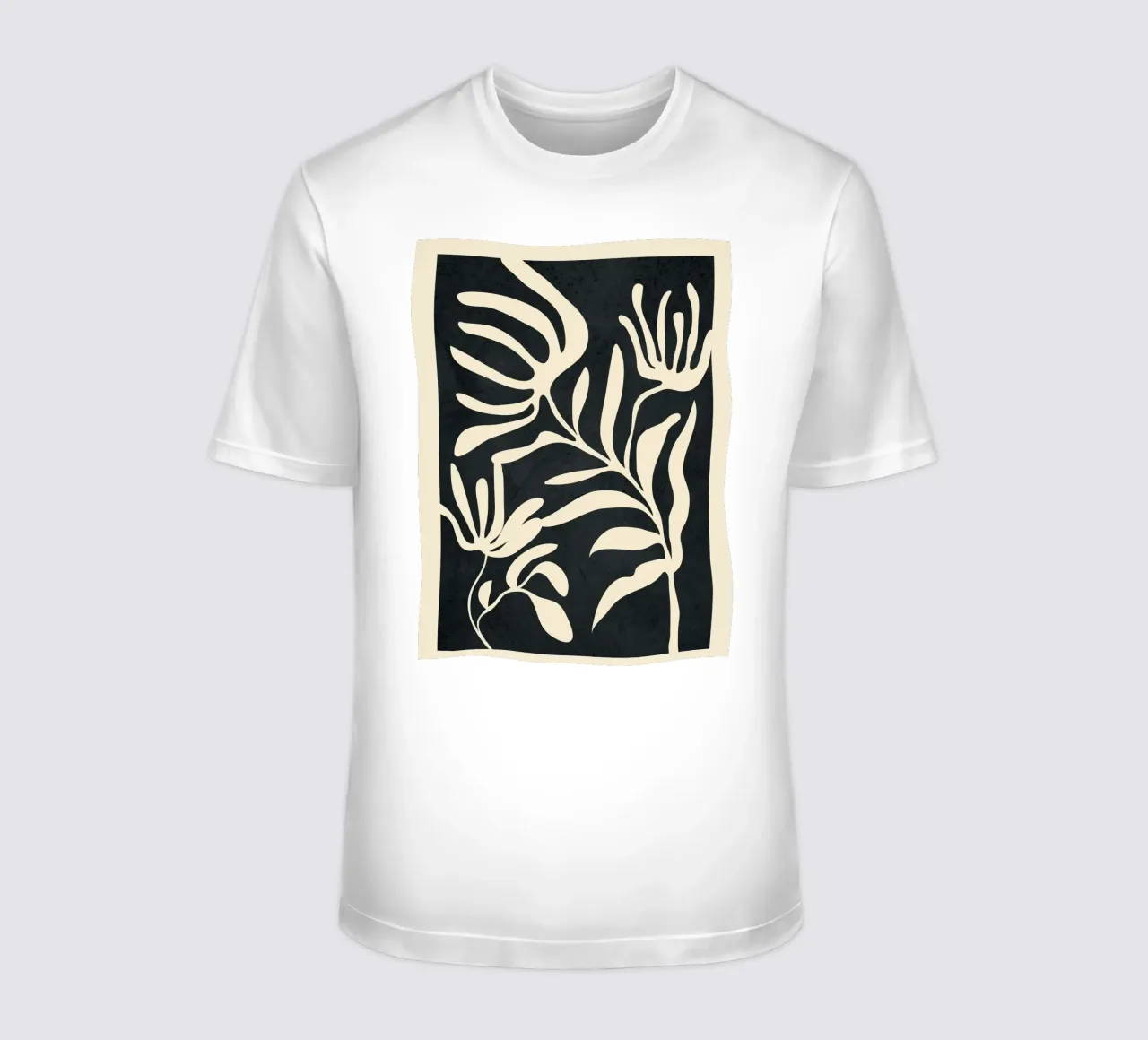 Minimal Abstract Art Plant t-shirt da Flow Line