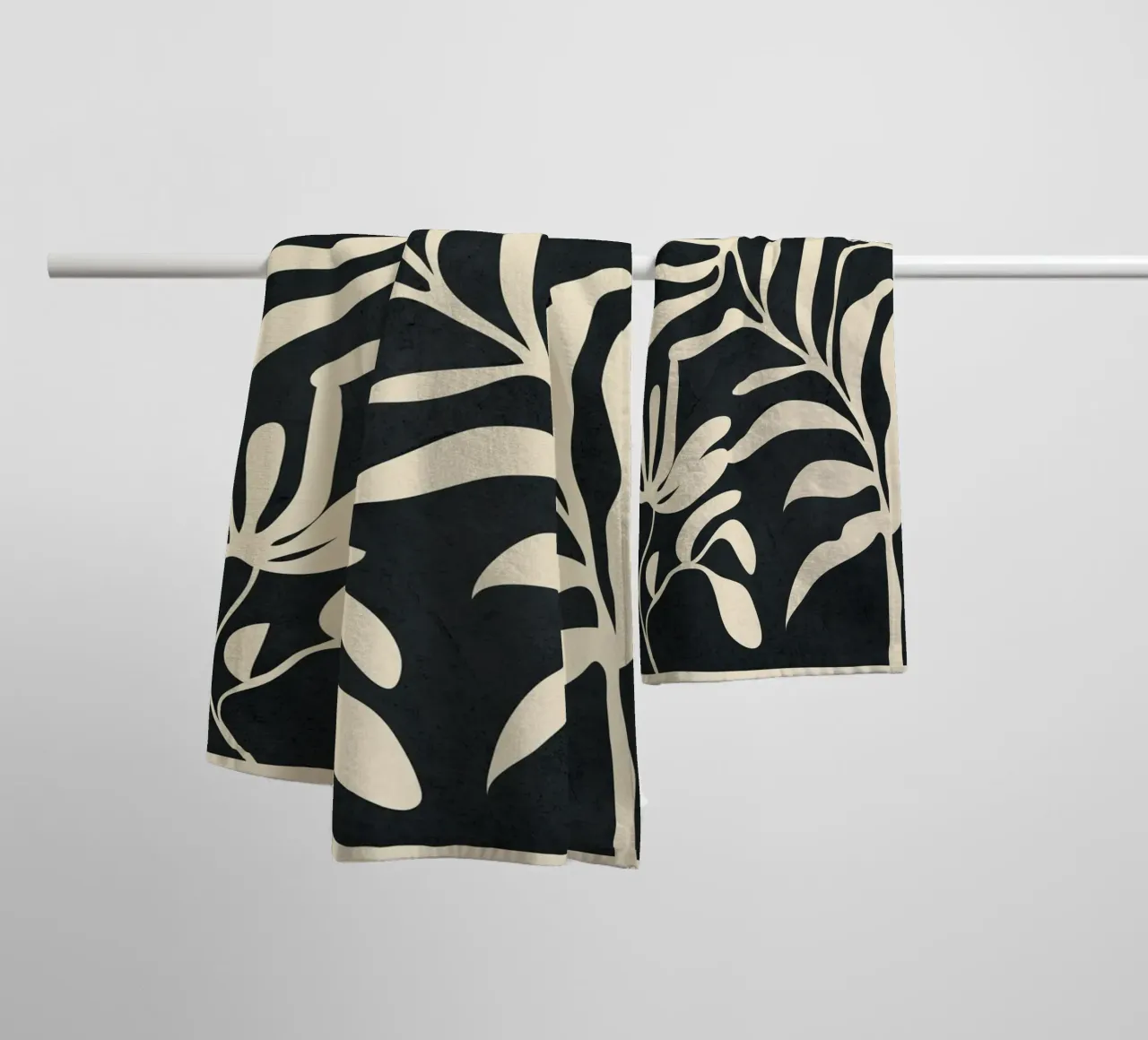 Minimal Abstract Art Plant asciugamano da bagno da Flow Line