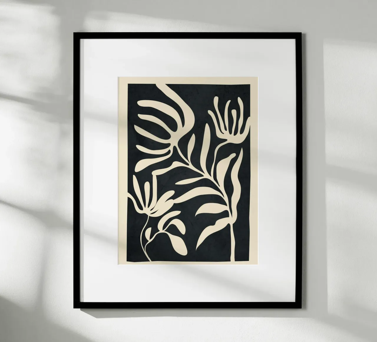 Minimal Abstract Art Plant carta hahnemühle da Flow Line