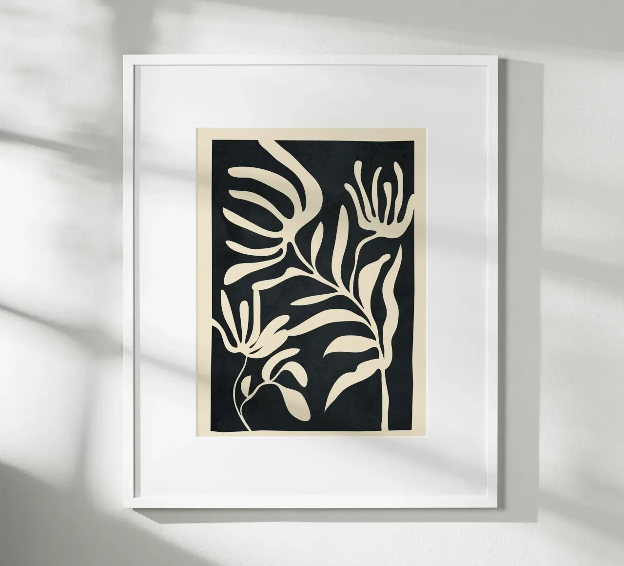 Minimal Abstract Art Plant carta hahnemühle da Flow Line