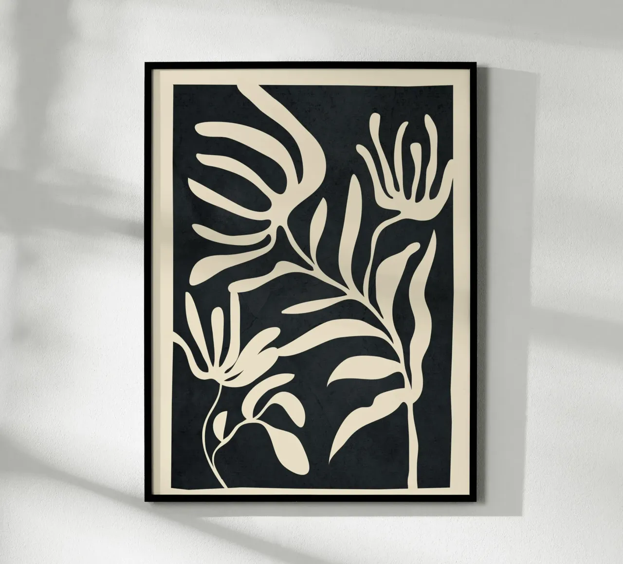 Minimal Abstract Art Plant carta hahnemühle da Flow Line