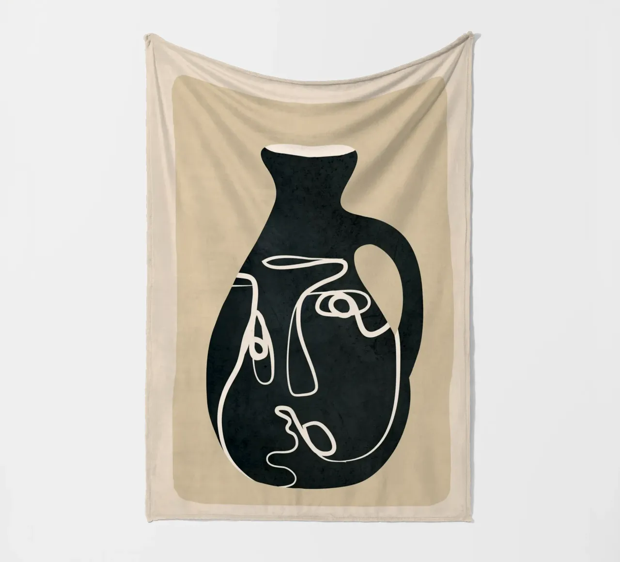 Abstract Art Vase coperta in pile da Flow Line