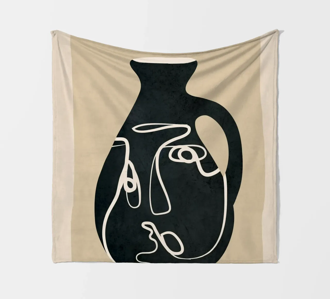 Abstract Art Vase coperta in pile da Flow Line