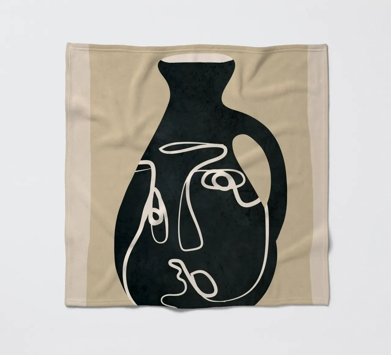 Abstract Art Vase coperta in pile da Flow Line