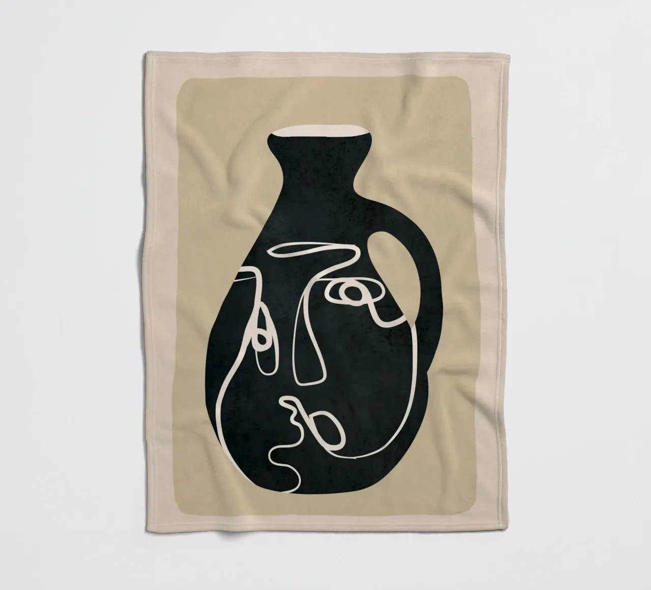 Abstract Art Vase coperta in pile da Flow Line