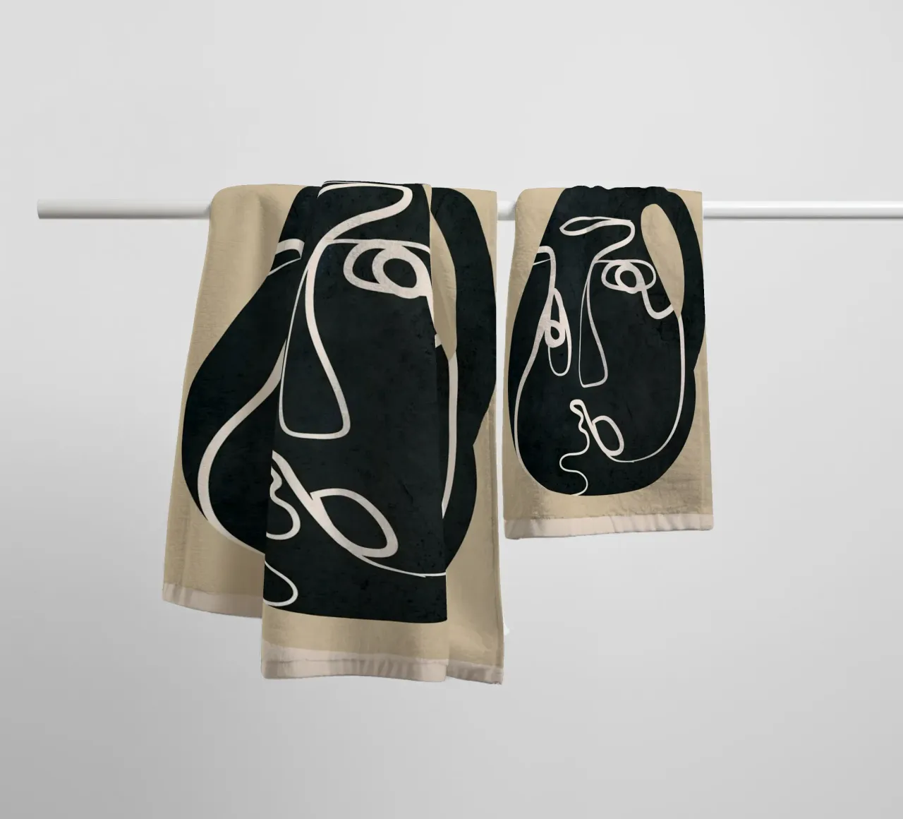 Abstract Art Vase asciugamano da bagno da Flow Line