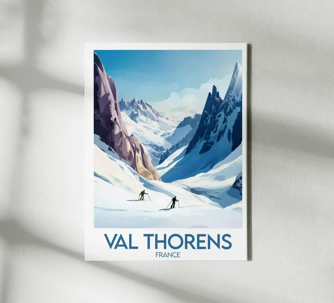 Affiche Val Thorens tela con Cornice a cassetta da Frame the World