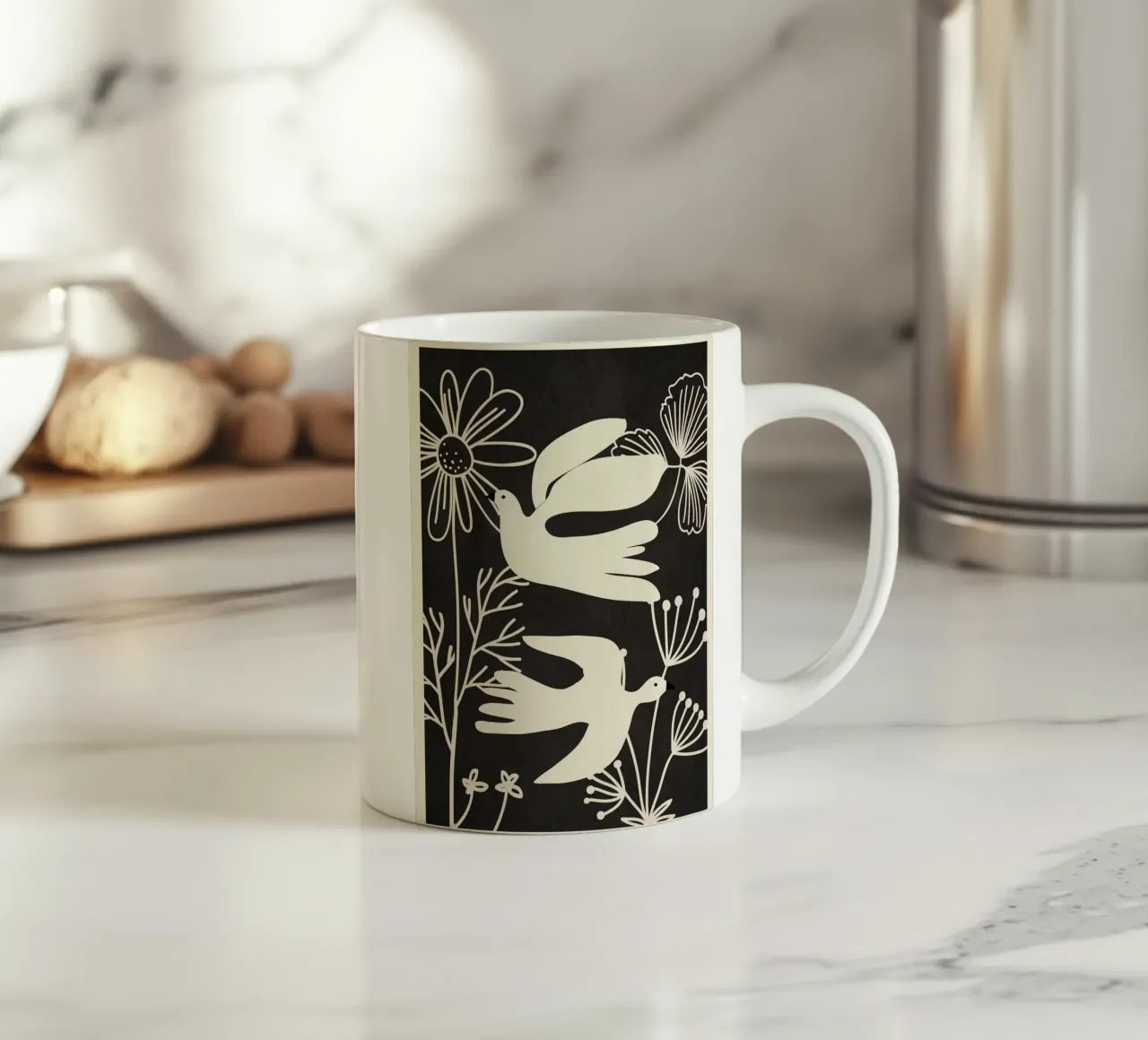Abstract Flight tazza in ceramica da Flow Line