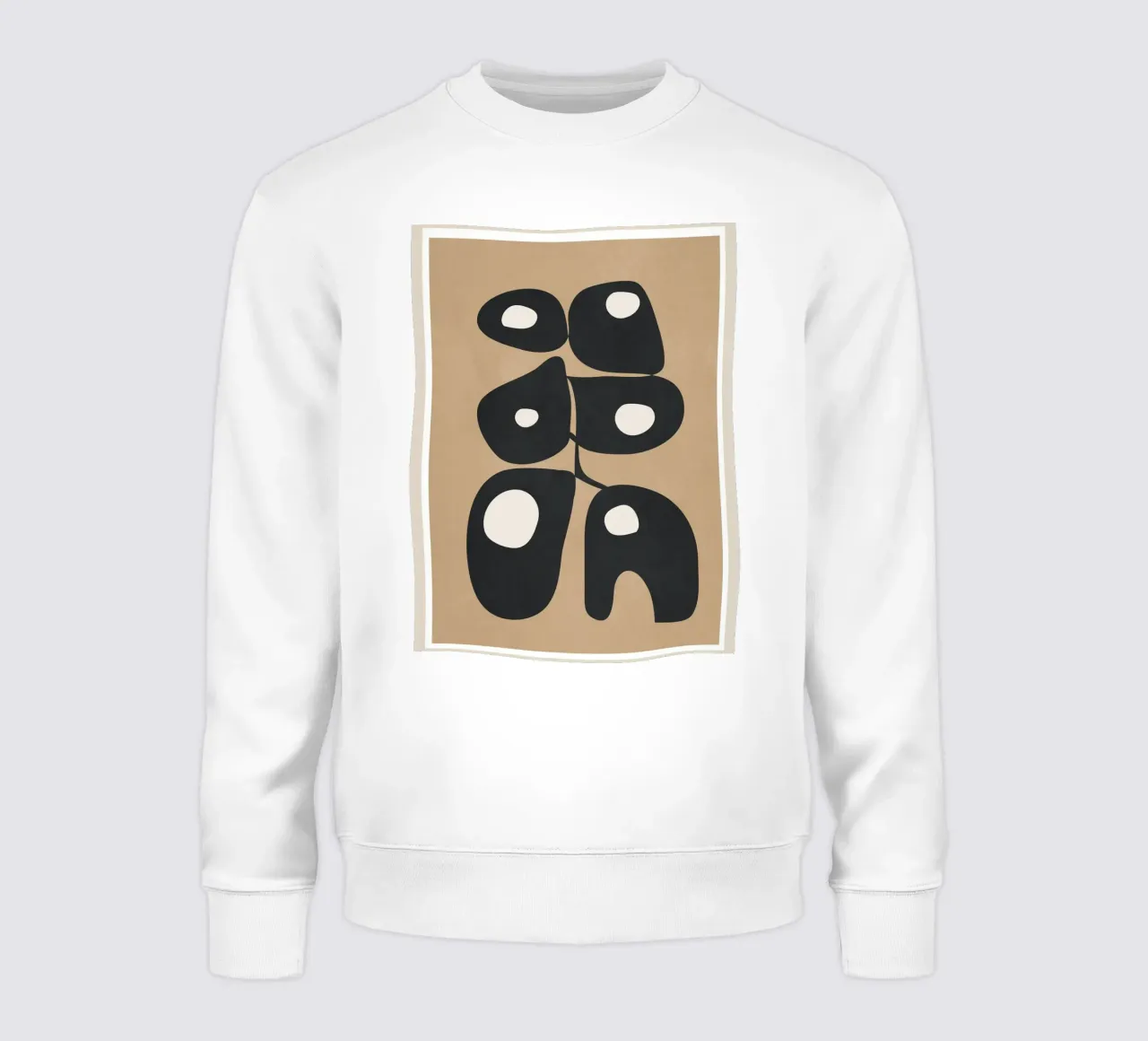 Modern Abstract Art 1 Sweatshirt von Flow Line
