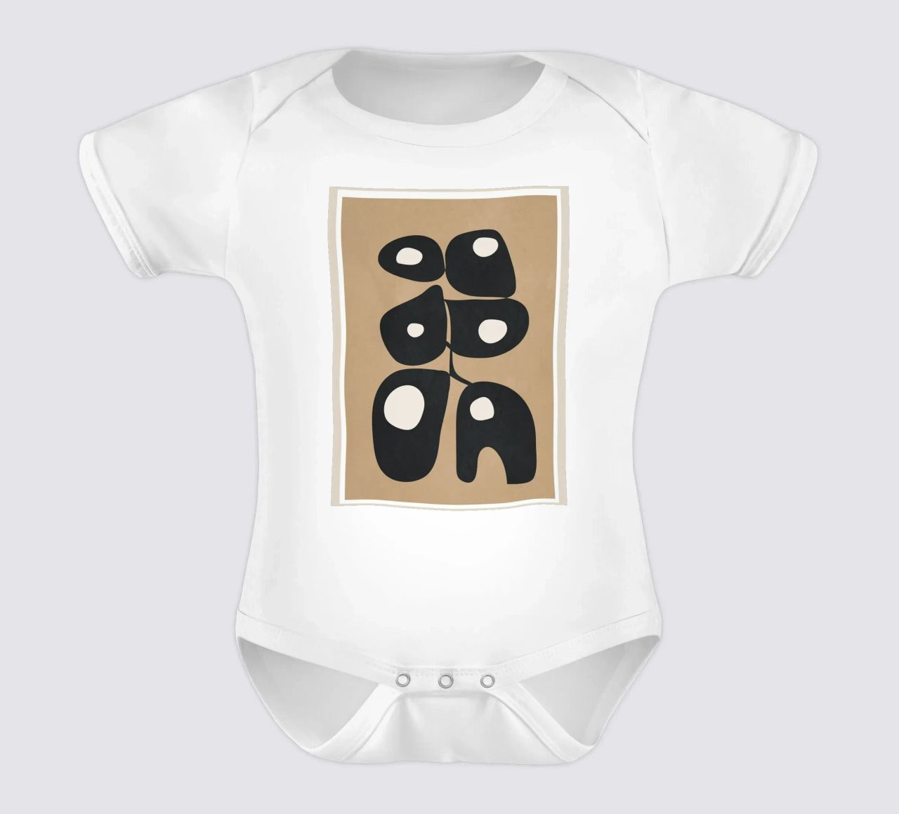 Modern Abstract Art 1 Kurzarm Babybody von Flow Line
