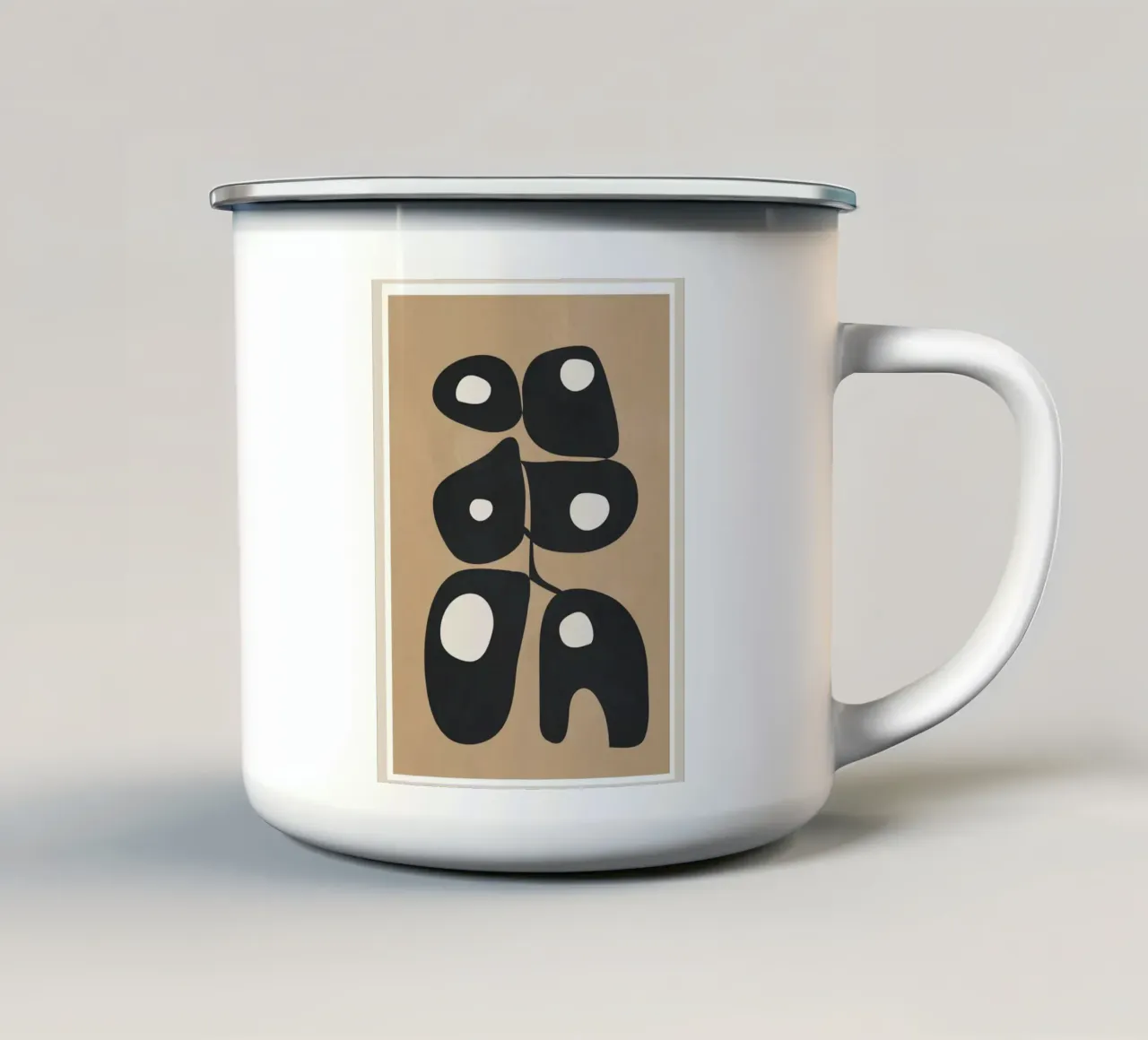 Modern Abstract Art 1 enamel mug by Flow Line