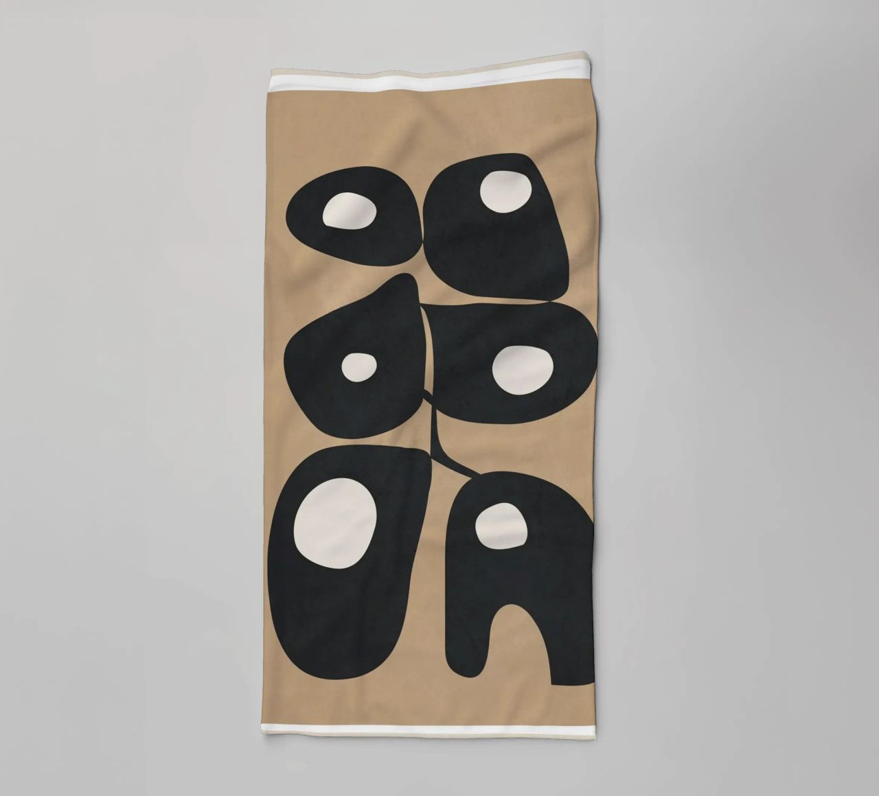 Modern Abstract Art 1 serviette de bain de Flow Line
