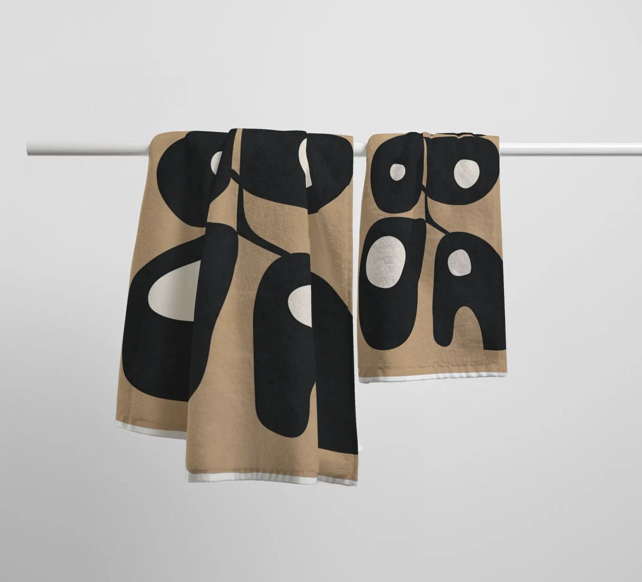 Modern Abstract Art 1 serviette de bain de Flow Line