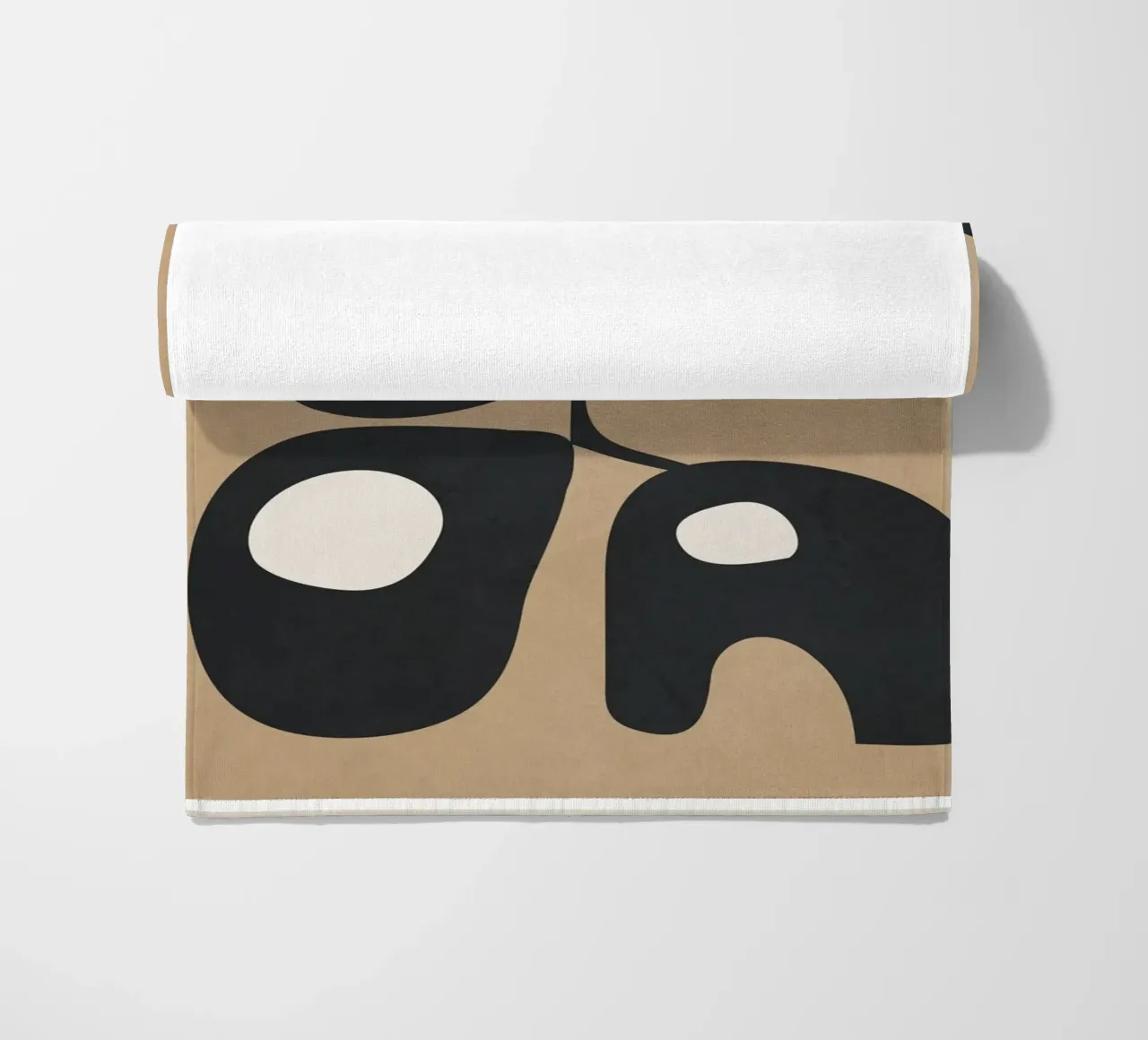 Modern Abstract Art 1 beach towel by Flow Line