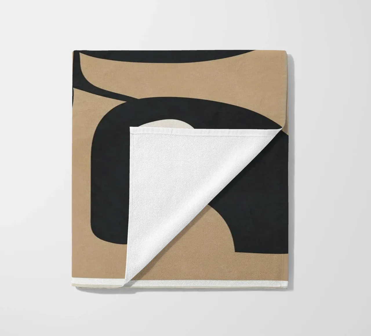 Modern Abstract Art 1 beach towel by Flow Line