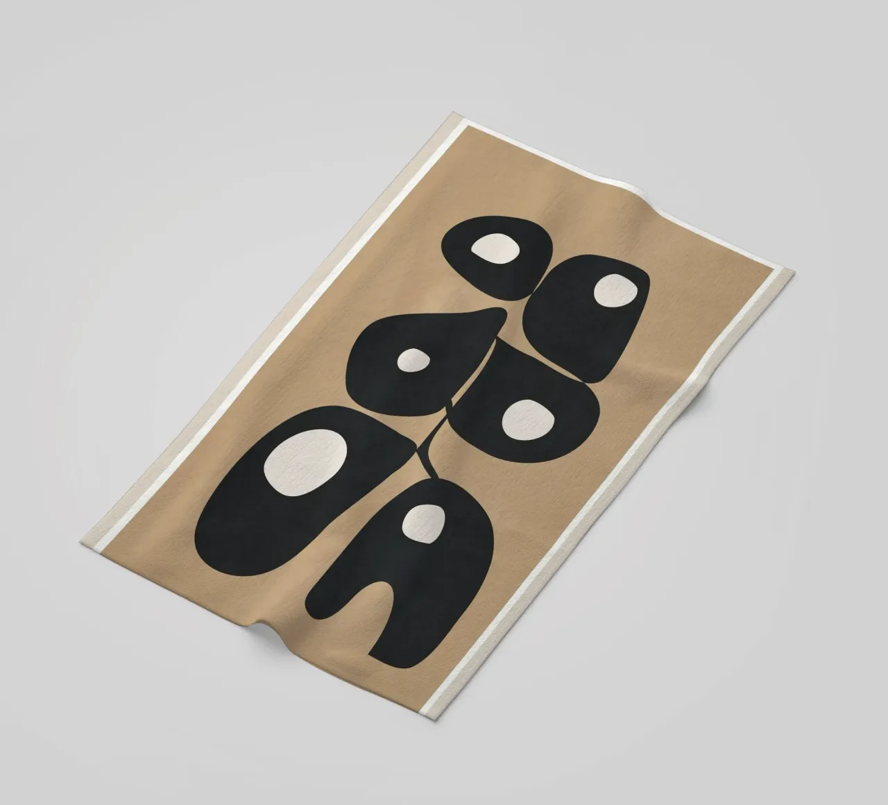 Modern Abstract Art 1 beach towel by Flow Line