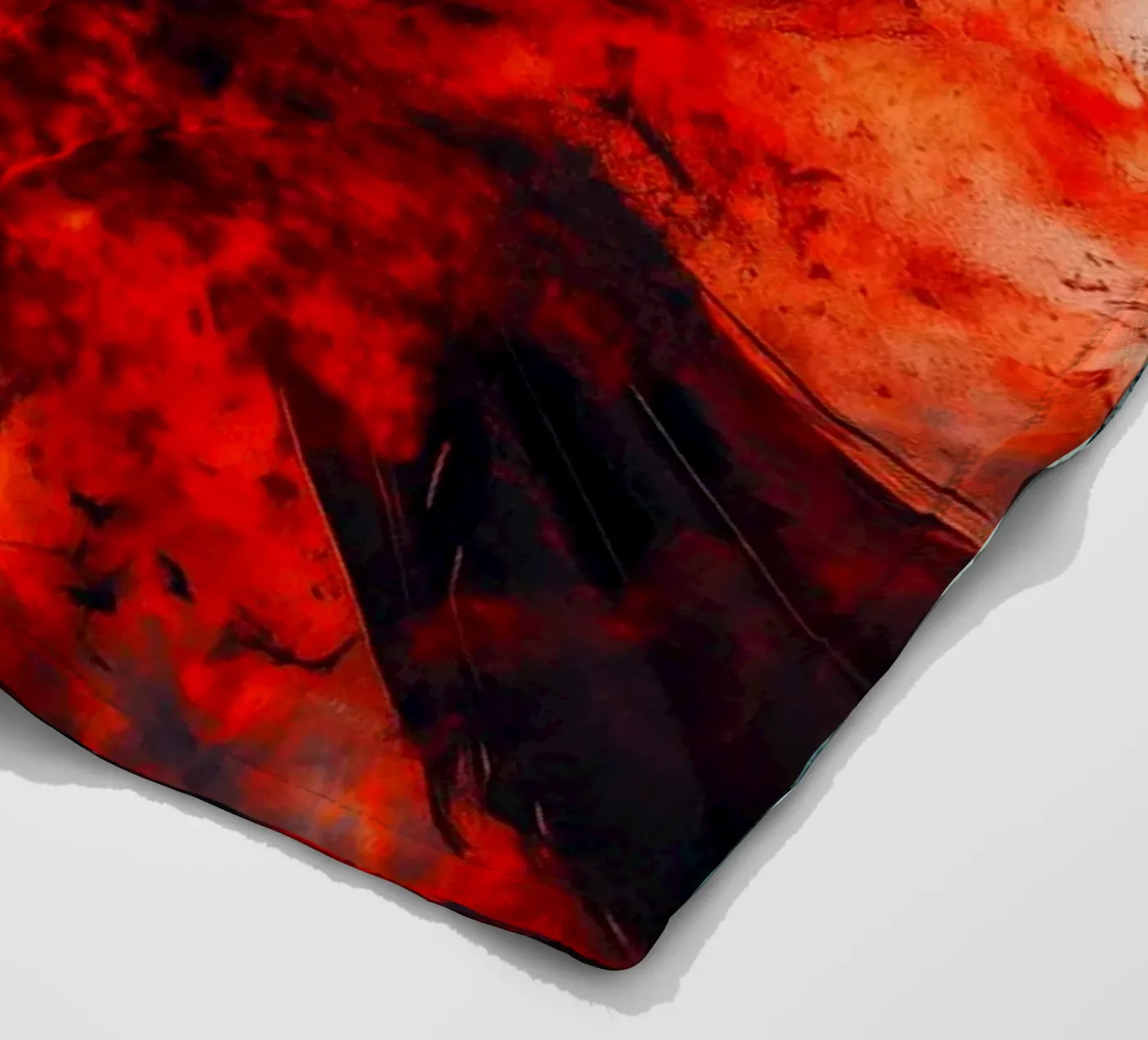 Schwarzer Rabenvogel Fleecedecke von Justyna Jaszke JBJart