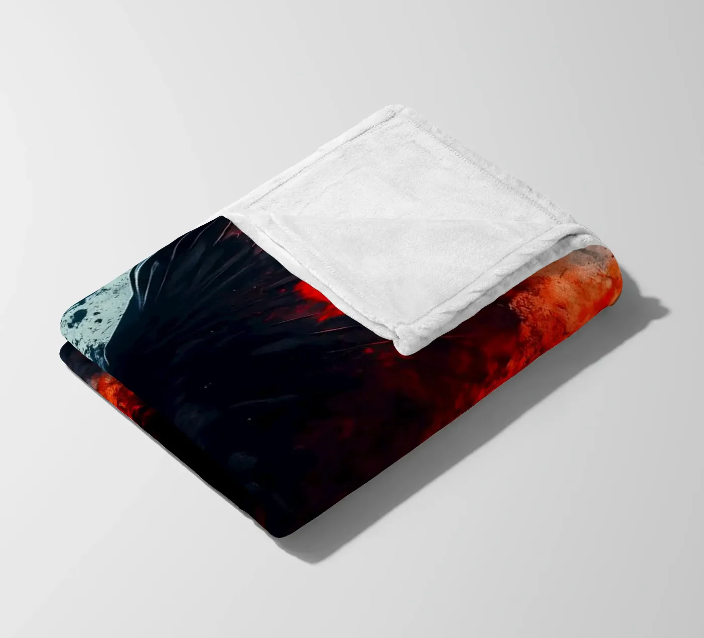 Schwarzer Rabenvogel Fleecedecke von Justyna Jaszke JBJart