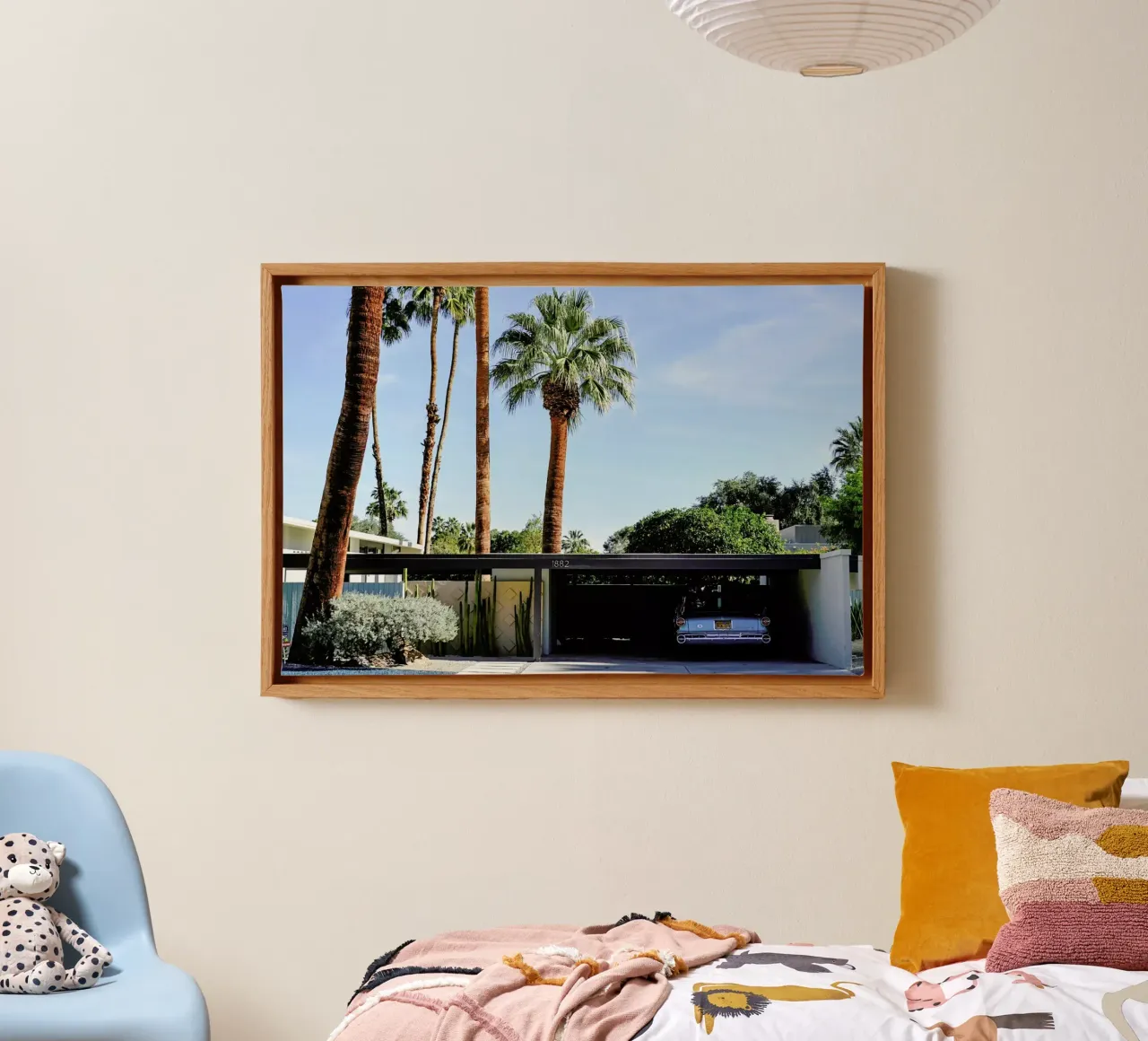 The Palm Springs Dream canvas met Baklijst van In Full Color