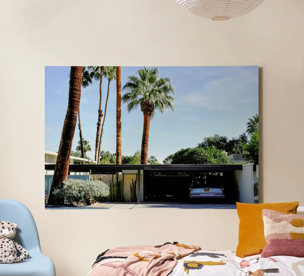 The Palm Springs Dream canvas met Baklijst van In Full Color