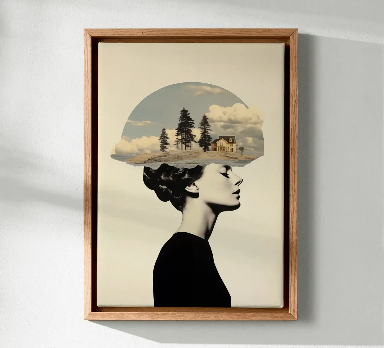 Dreaming of Solitude tela con Cornice a cassetta da My Tiny Home