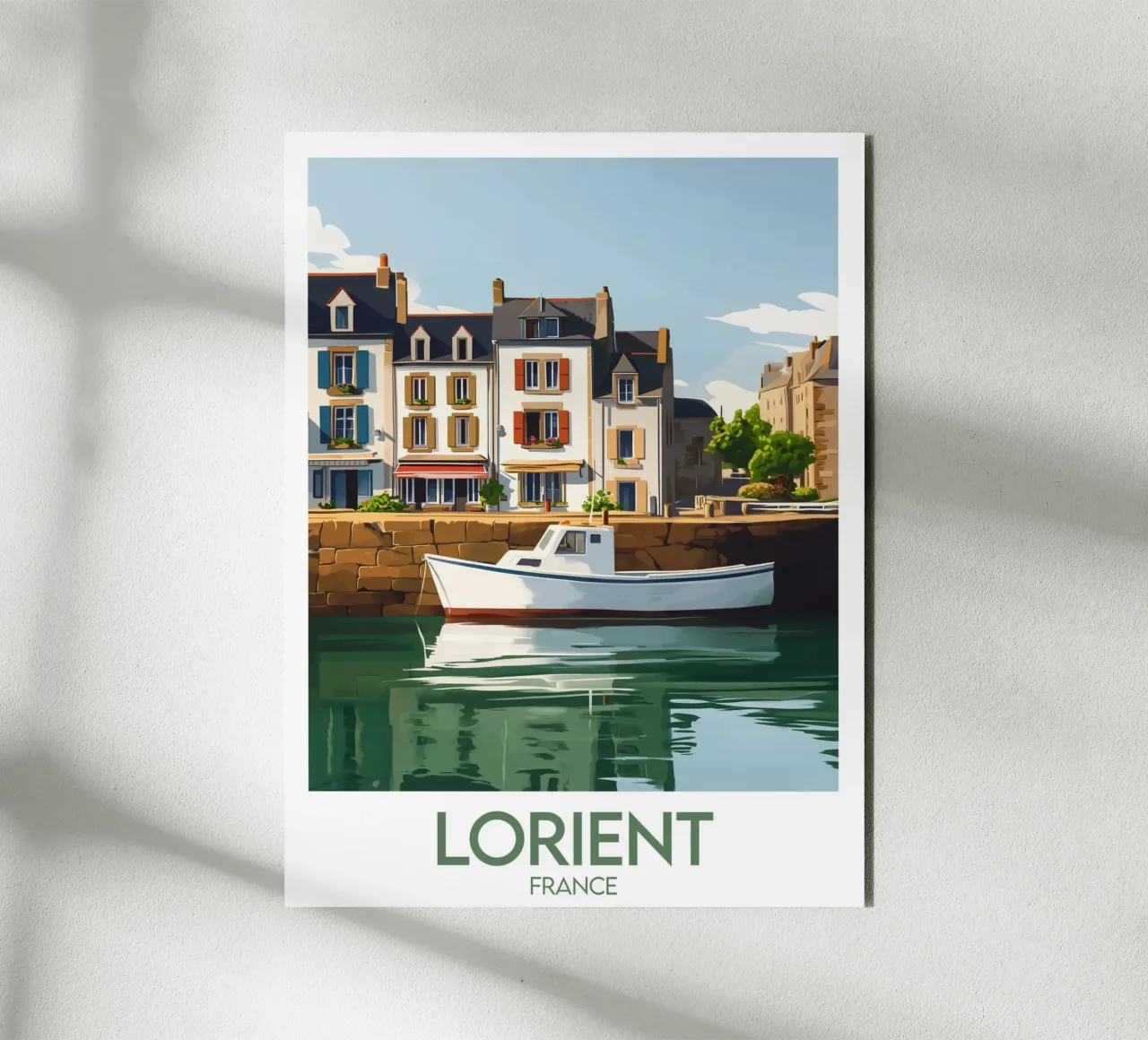 Affiche Lorient alluminio dibond da Frame the World