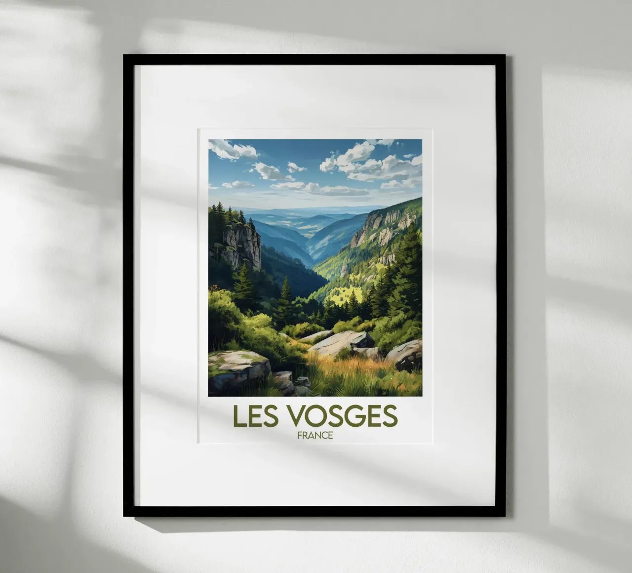 Poster Les Vosges poster con telaio in plastica da Frame the World